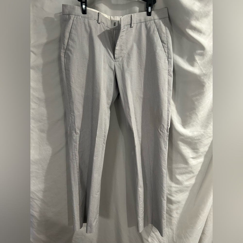Express Photographer pants 31x30 striped blue/navy/gray white